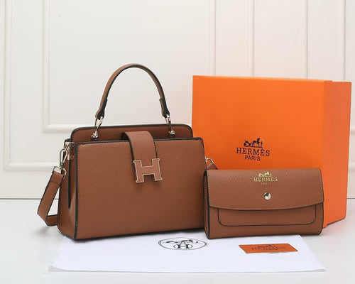 Luxury Hermes Handbag & Wallet Set – Premium Quality with Box